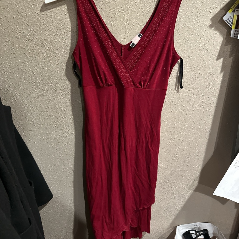 Fashion Bug Asymmetrical Red Dress